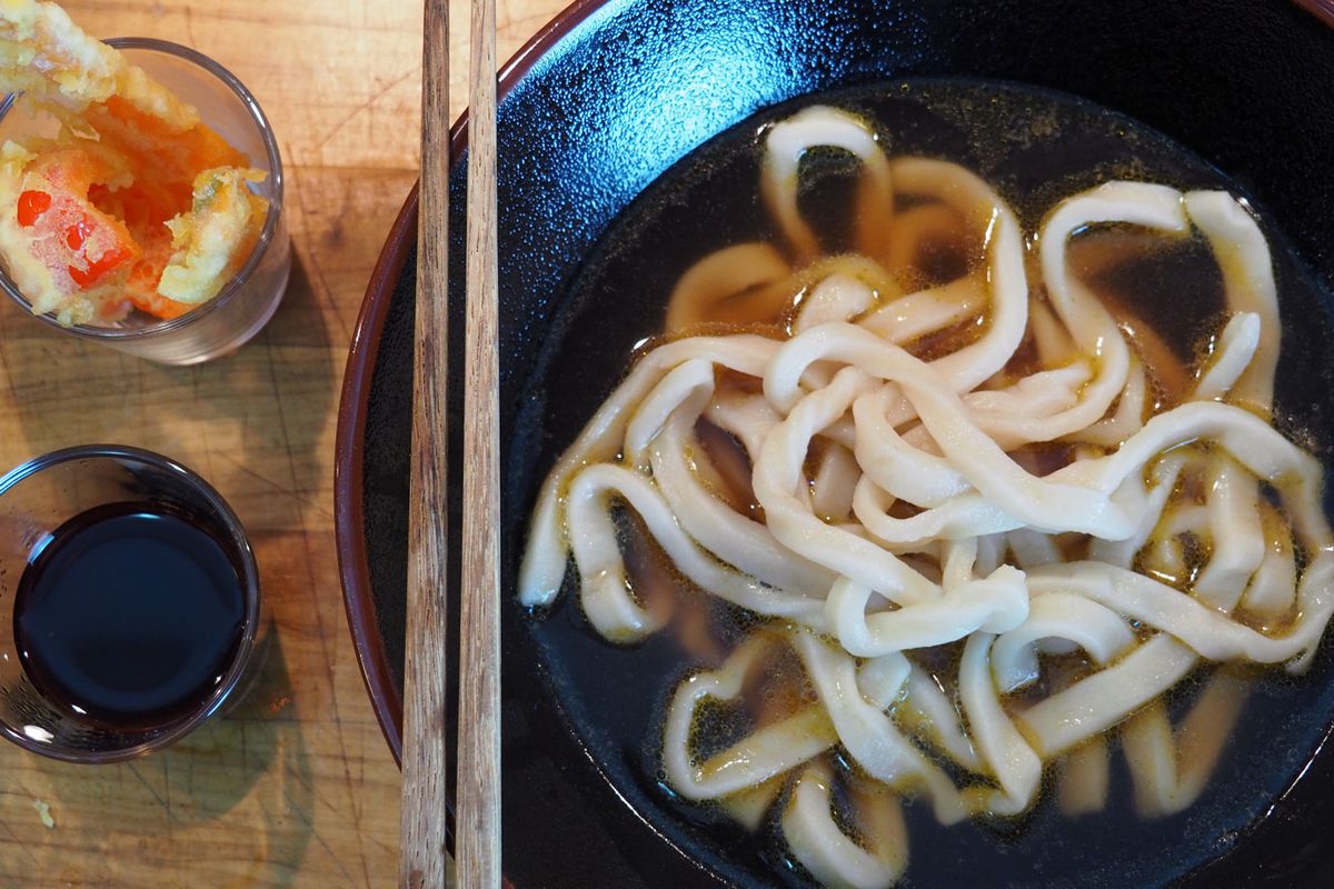 Udon and tempura