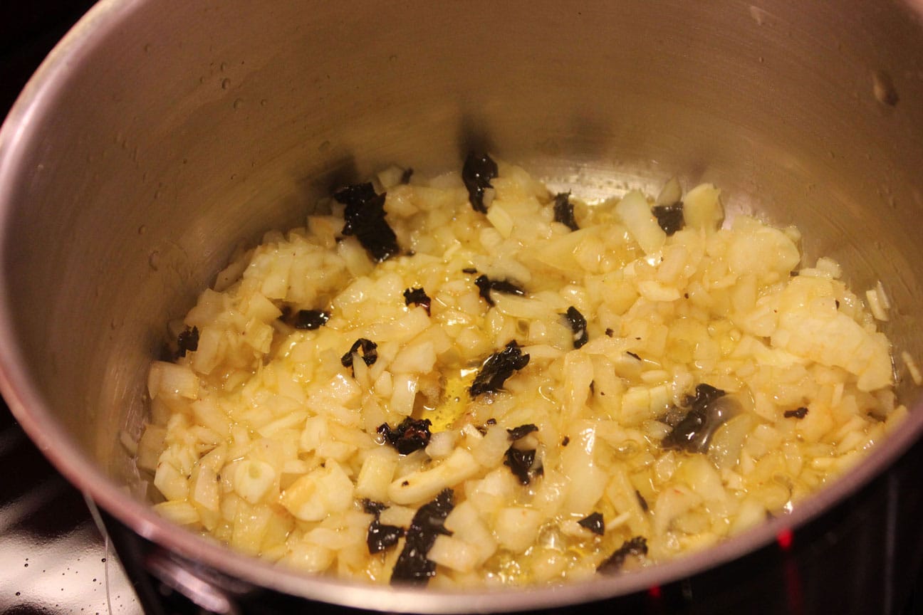 cooking onions