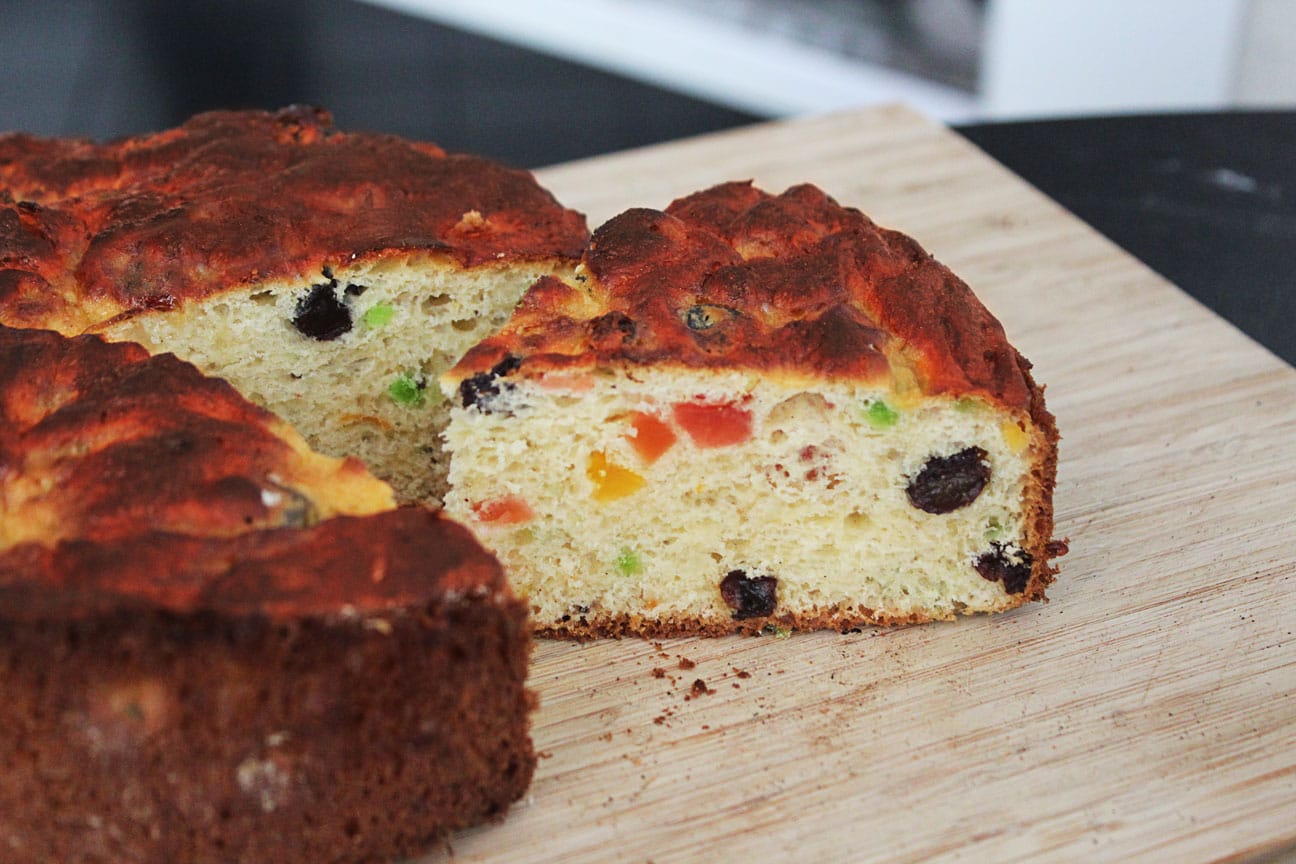 a slice of panettone