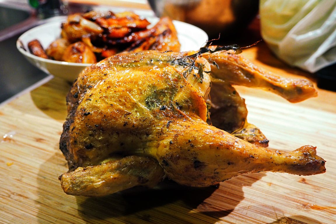Roasted chicken