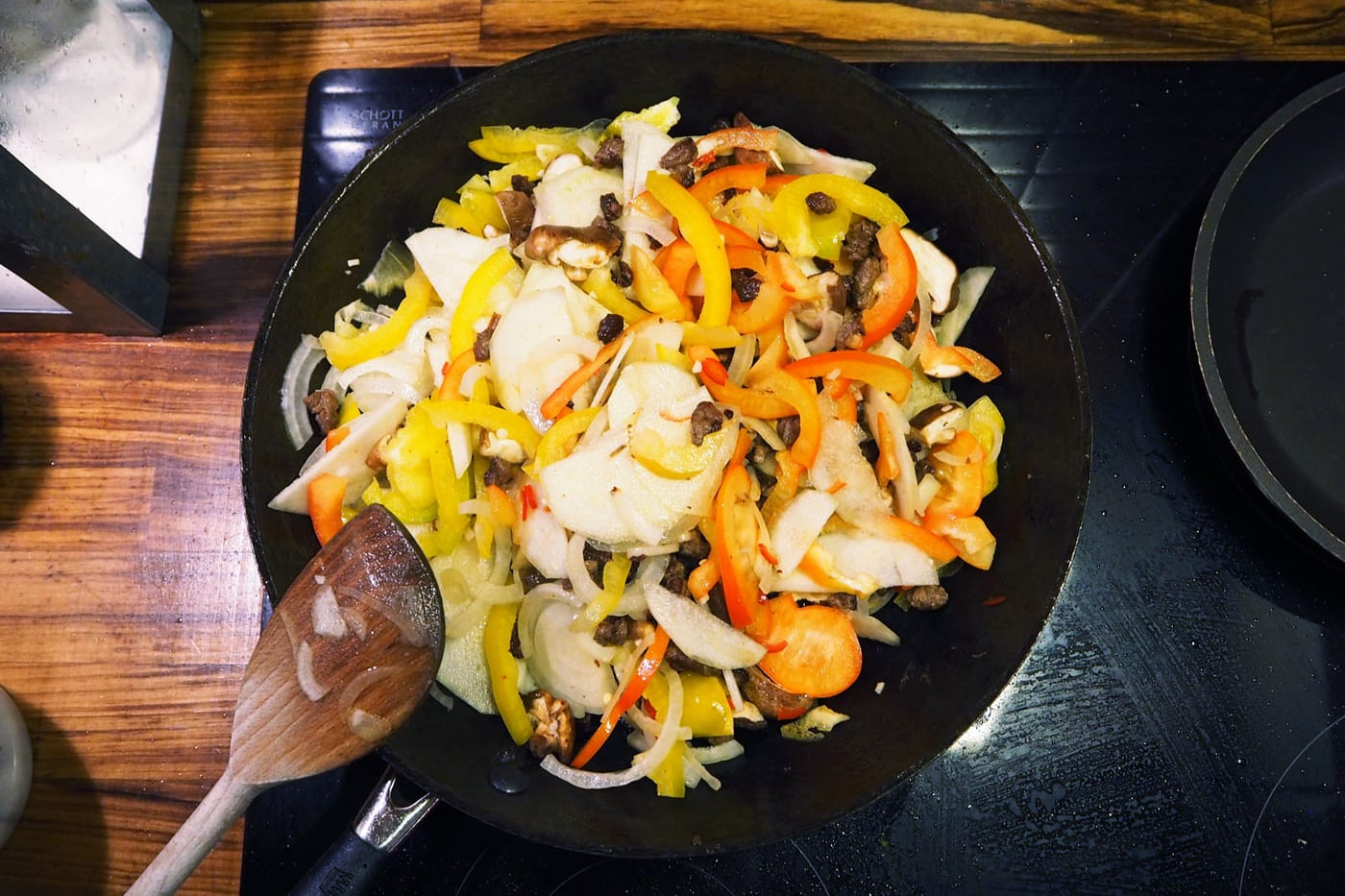 vegetables cooking
