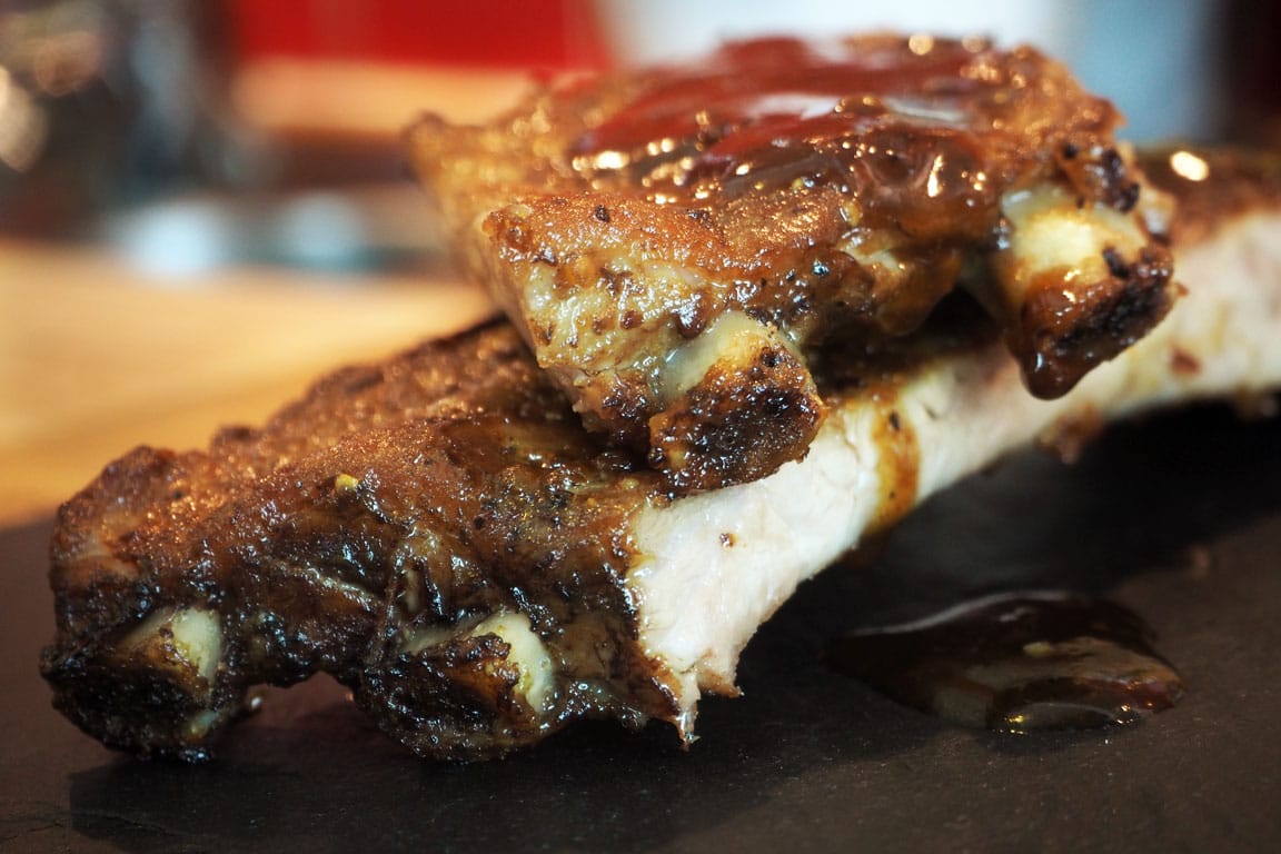 South Carolina style mustard ribs with stuff