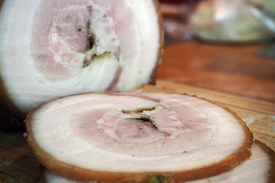 delicious cooked pork belly